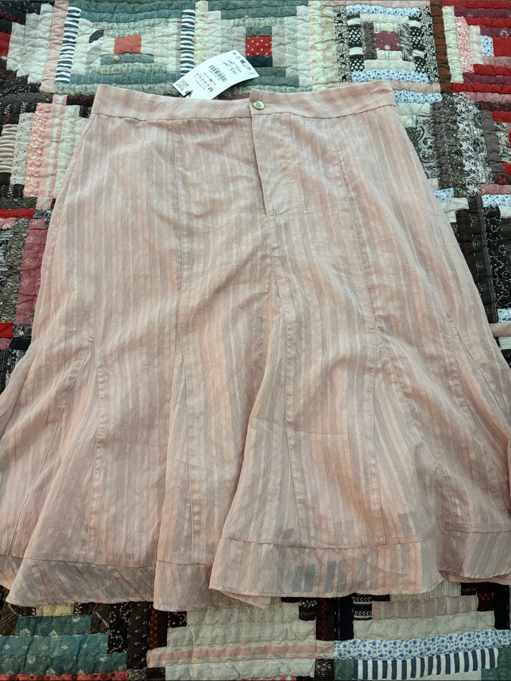 Zara pink midi skirt